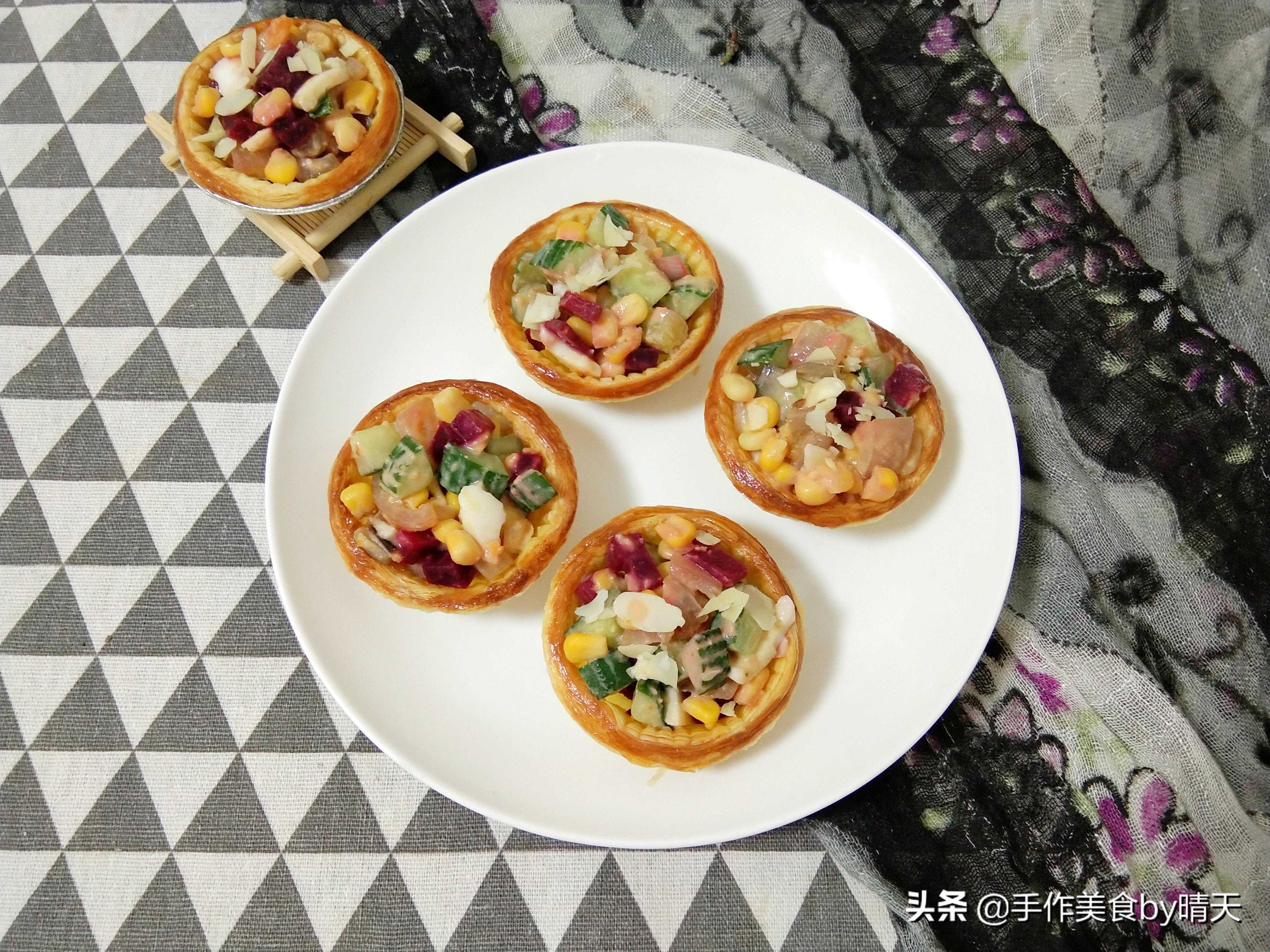蛋挞可甜可咸，最爱还是咸味挞#头条美食#