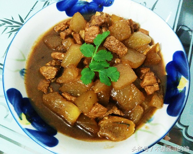 冬瓜炒肉 的做法